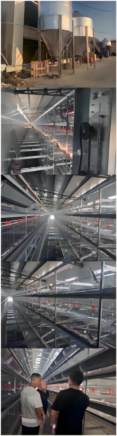 اسٹیکنگ بریڈر کیجز اسٹیکنگ بروائلر کیجز چکن منیور ٹریٹمنٹ کا سامان انڈوں کی پیکیجنگ کا سامان